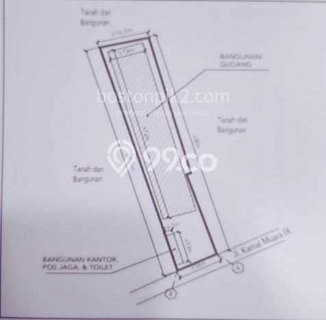 Gudang Dijual di Prime Area Jakarta Utara Luas 897m2 Gudang Dijual di Prime Area Jakarta Utara Luas 897m2