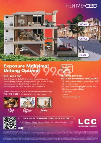 Ruko Dijual di Lippo Cikarang LT 75m2, LB 155m2 untuk Investasi Ruko Dijual di Lippo Cikarang LT 75m2, LB 155m2 untuk Investasi