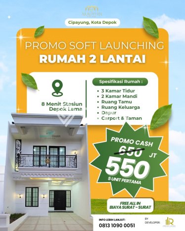 Dijual Rumah 3 Kamar Lokasi Ideal Nyaman dan Strategis di Cipayung Dijual Rumah 3 Kamar Lokasi Ideal Nyaman dan Strategis di Cipayung