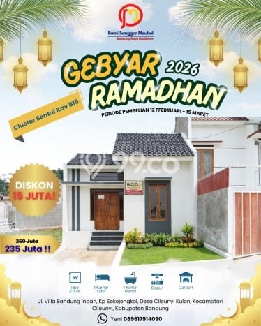 Jual Rumah Murah di Cileunyi Bandung Harga Rp 250 Juta LT 72m2 Jual Rumah Murah di Cileunyi Bandung Harga Rp 250 Juta LT 72m2