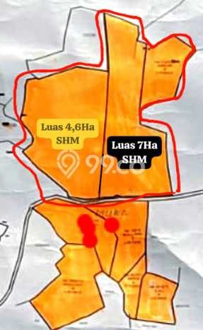 Kavling Tanah untuk Dijual di Bitung, Tangerang, Luas 116000m2 Kavling Tanah untuk Dijual di Bitung, Tangerang, Luas 116000m2