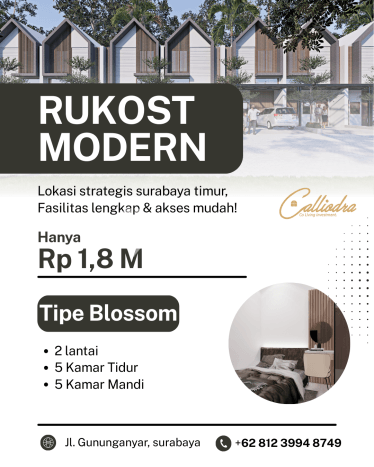Dijual Segera Rumah Kost di Rungkut Industri, Surabaya 5 Kamar Dijual Segera Rumah Kost di Rungkut Industri, Surabaya 5 Kamar