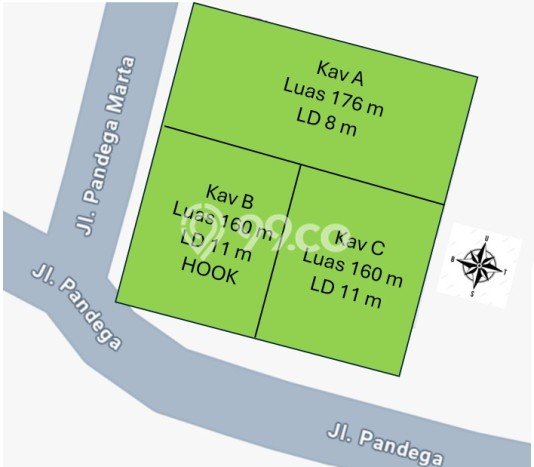 Lahan Kosong Dijual di Depok, Sleman, Luas 160m2 Area Strategis Lahan Kosong Dijual di Depok, Sleman, Luas 160m2 Area Strategis