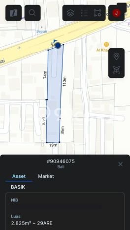 Tanah Kavling Dijual di Sanur, Denpasar dengan Luas Tanah 2825m2 Tanah Kavling Dijual di Sanur, Denpasar dengan Luas Tanah 2825m2