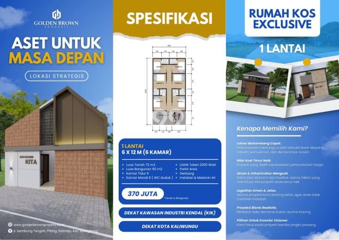 Unit Kost Dijual di Kawasan Kaliwungu Kendal dengan 6 KT Unit Kost Dijual di Kawasan Kaliwungu Kendal dengan 6 KT
