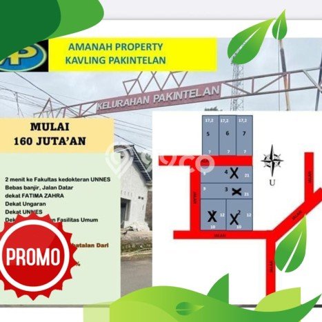 Kavling Tanah di Gunung Pati Dijual Luas 120m2 Legalitas - Kavling Tanah di Gunung Pati Dijual Luas 120m2 Legalitas -