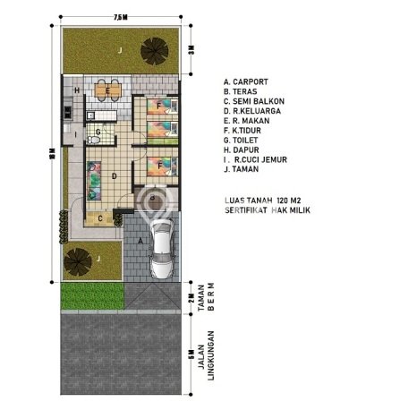 For Sale Hunian Rumah Nyaman 2 KT di BSB City, Semarang For Sale Hunian Rumah Nyaman 2 KT di BSB City, Semarang
