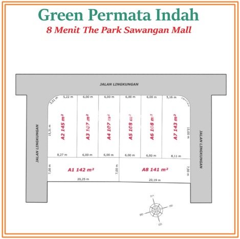 Dijual Tanah 107m2 di Depok I, Depok Dijual Tanah 107m2 di Depok I, Depok