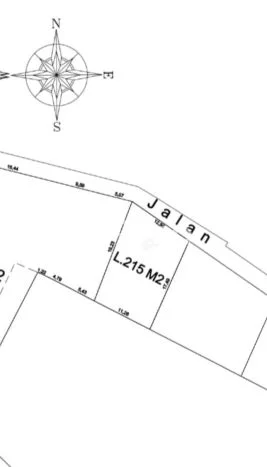 Tanah Dijual Lokasi Strategis di Badung dengan Luas 215m2 Tanah Dijual Lokasi Strategis di Badung dengan Luas 215m2