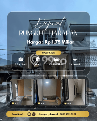 Kost Dijual Lokasi Rungkut, Surabaya, 7 KT, 7 KM, 97m2 Kost Dijual Lokasi Rungkut, Surabaya, 7 KT, 7 KM, 97m2