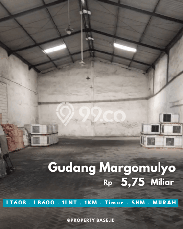 Gudang Bagus Dijual di Margomulyo Surabaya Strategis Cocok untuk Kembangkan Bisnis Gudang Bagus Dijual di Margomulyo Surabaya Strategis Cocok untuk Kembangkan Bisnis