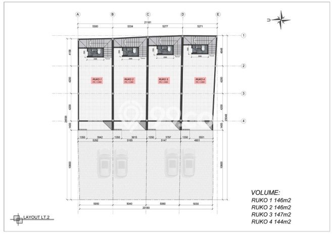 Ruko Komersial Dijual di Denpasar Barat Denpasar LT 146m2 & LB 129m2 Ruko Komersial Dijual di Denpasar Barat Denpasar LT 146m2 & LB 129m2