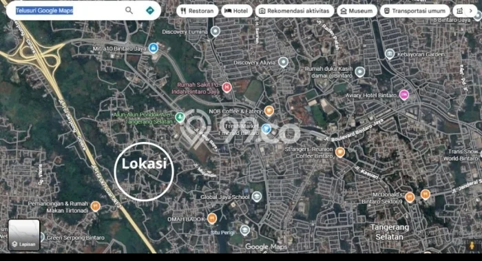 Untuk Dijual Tanah 541m2 di Bintaro, Tangerang Selatan Untuk Dijual Tanah 541m2 di Bintaro, Tangerang Selatan