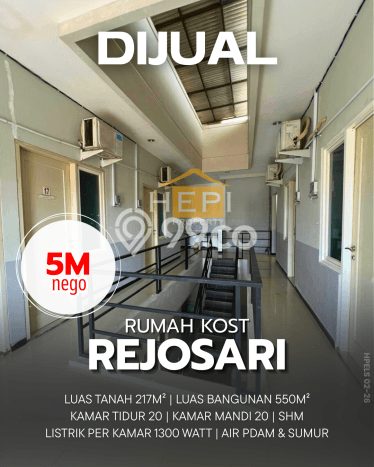 Kost Dijual Lokasi Strategis Rejosari Semarang 20 Kamar Tidur Kost Dijual Lokasi Strategis Rejosari Semarang 20 Kamar Tidur