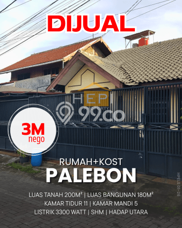 Aset Investasi! Kost Dijual di Pedurungan, Semarang, 3 KT, 1 KM, Luas 180m2 Aset Investasi! Kost Dijual di Pedurungan, Semarang, 3 KT, 1 KM, Luas 180m2