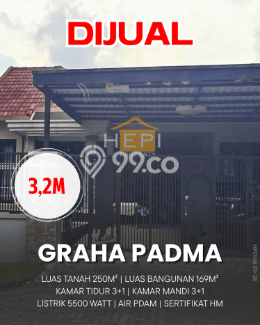 Dijual Rumah Mewah Elegan Dengan View Cantik di Graha Padma, Semarang Dijual Rumah Mewah Elegan Dengan View Cantik di Graha Padma, Semarang