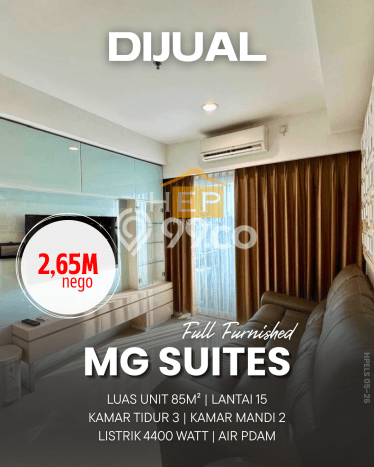 Apartemen Eksklusif Dijual di Semarang Tengah, Semarang Punya 3 Kamar & 2 Kamar Mandi Apartemen Eksklusif Dijual di Semarang Tengah, Semarang Punya 3 Kamar & 2 Kamar Mandi