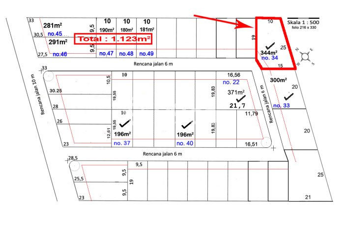 Tanah Kavling di Pontianak Selatan Dijual dengan Luas 344m2 Tanah Kavling di Pontianak Selatan Dijual dengan Luas 344m2
