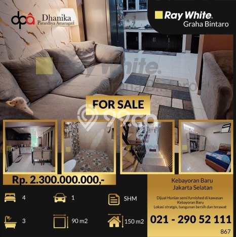 Rumah Modern Minimalis 4 Kamar Siap Huni di Kebayoran Baru Rumah Modern Minimalis 4 Kamar Siap Huni di Kebayoran Baru