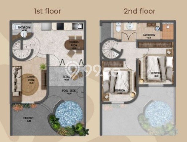 Dijual Rumah Eksklusif 2 KT di Pecatu, Badung Dijual Rumah Eksklusif 2 KT di Pecatu, Badung