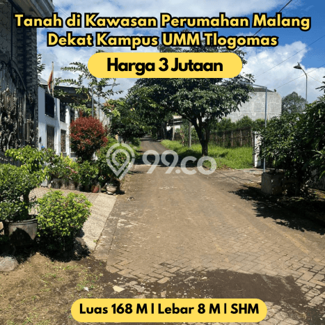 Tanah Investasi Dijual di Malang Punya Luas 168m2 Tanah Investasi Dijual di Malang Punya Luas 168m2