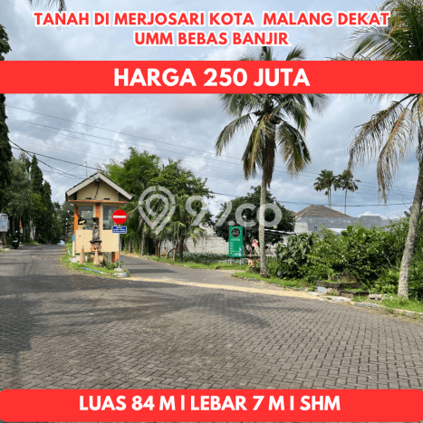 Tanah Dijual di Malang Seluas 84m2 Strategis Tanah Dijual di Malang Seluas 84m2 Strategis