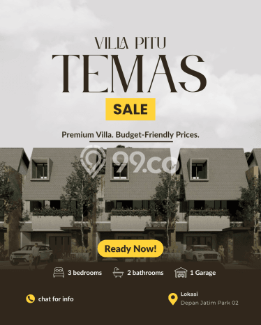 Rumah Modern Minimalis 3 KT Siap Huni di Batu Rumah Modern Minimalis 3 KT Siap Huni di Batu