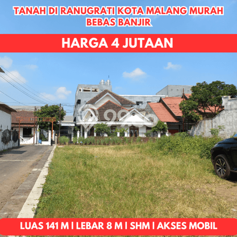 Tanah Dijual di Malang Seluas 141m2 Strategis Tanah Dijual di Malang Seluas 141m2 Strategis