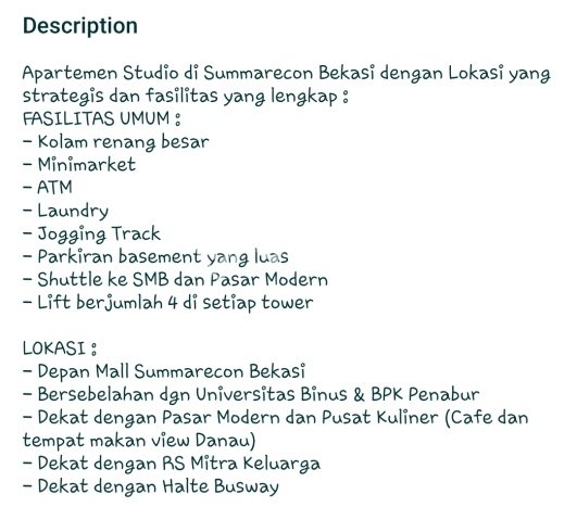 Hunian Apartemen Budget Friendly di Bekasi dengan 1 Kamar Tidur, 1 Kamar Mandi Hunian Apartemen Budget Friendly di Bekasi dengan 1 Kamar Tidur, 1 Kamar Mandi