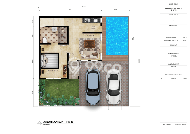 Rumah Modern 3 KT LT 100m2 di Jimbaran Rumah Modern 3 KT LT 100m2 di Jimbaran
