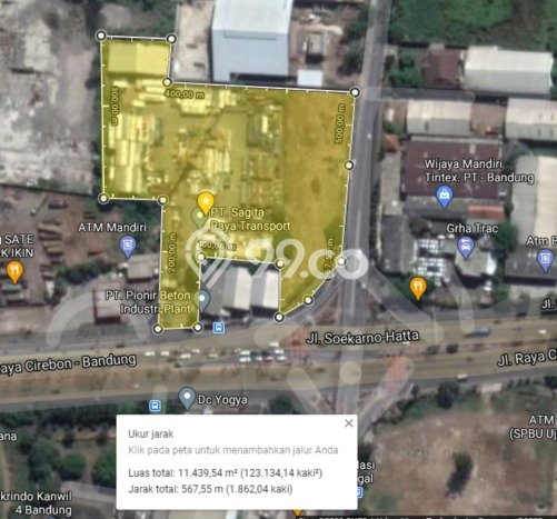 Dijual Tanah Lokasi Soekarno Hatta, Bandung Seluas 8600m2 Dijual Tanah Lokasi Soekarno Hatta, Bandung Seluas 8600m2