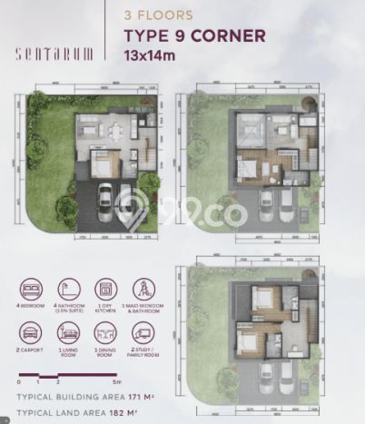 Rumah Elit LB 171m2 Siap Huni Desain Elegan di Jakarta Garden City, Jakarta Timur Rumah Elit LB 171m2 Siap Huni Desain Elegan di Jakarta Garden City, Jakarta Timur