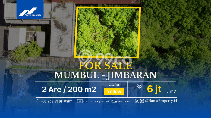 Dijual Tanah Lokasi Jimbaran, Badung Seluas 200m2 Dijual Tanah Lokasi Jimbaran, Badung Seluas 200m2