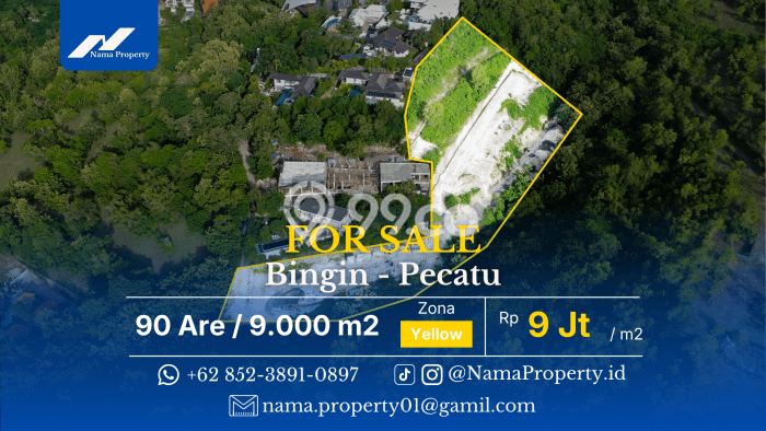 Untuk Dijual Tanah di Badung, Luas 9900m2 SHM Untuk Dijual Tanah di Badung, Luas 9900m2 SHM
