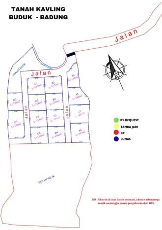 Kavling Tanah untuk Dijual di Dalung, Badung, Luas 116m2 Kavling Tanah untuk Dijual di Dalung, Badung, Luas 116m2