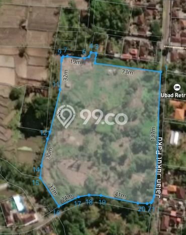 Tanah Strategis Dijual di Ubud Gianyar 17410m2 Tanah Strategis Dijual di Ubud Gianyar 17410m2