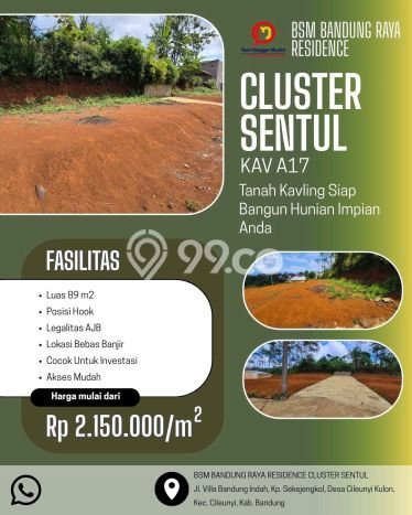Lahan Strategis di Cileunyi Dijual dengan Luas 89m2 Lahan Strategis di Cileunyi Dijual dengan Luas 89m2