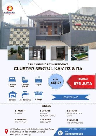 Dijual Rumah Minimalis Bagus Punya 2 KT di Cileunyi Bandung - Dijual Rumah Minimalis Bagus Punya 2 KT di Cileunyi Bandung -