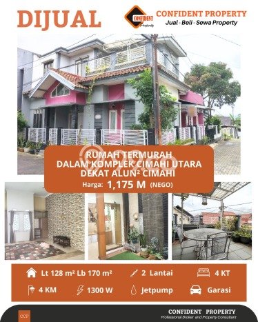 Rumah Modern Minimalis 4 KT Bisa Langsung Pindah di Cimahi Utara Rumah Modern Minimalis 4 KT Bisa Langsung Pindah di Cimahi Utara