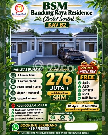 Rumah Minimalis Dijual Lokasi Cileunyi 2 Kamar dengan Luas Tanah 72m2 Rumah Minimalis Dijual Lokasi Cileunyi 2 Kamar dengan Luas Tanah 72m2
