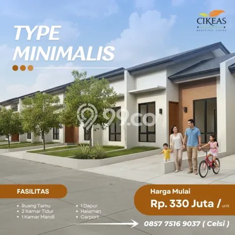 Rumah Nyaman 2 KT LB 36m2 Kondisi Bagus di Cibubur Rumah Nyaman 2 KT LB 36m2 Kondisi Bagus di Cibubur