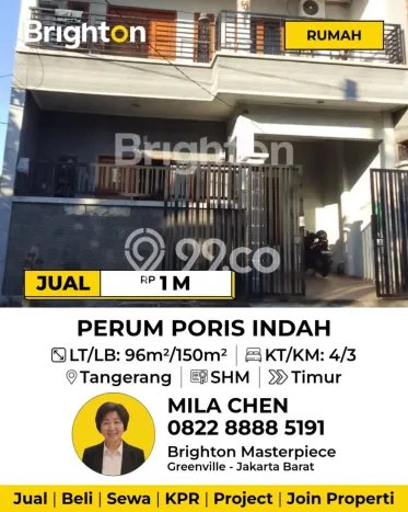 Rumah Modern 4 KT di Poris Tangerang Unfurnished Rumah Modern 4 KT di Poris Tangerang Unfurnished