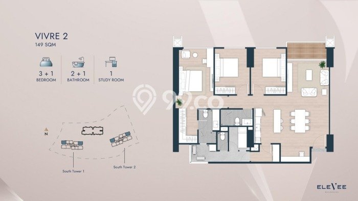 Apartemen Luxury Dijual di Tangerang Lokasi Strategis Punya 3 Kamar Tidur Apartemen Luxury Dijual di Tangerang Lokasi Strategis Punya 3 Kamar Tidur