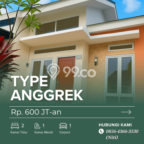 Jual Rumah Modern 2 KT di Cikeas, Bogor Jual Rumah Modern 2 KT di Cikeas, Bogor