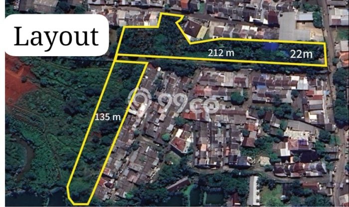 Dijual Tanah di Depok, Luas 9760m2 SHM Dijual Tanah di Depok, Luas 9760m2 SHM