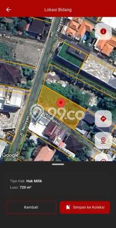 Kavling Tanah untuk Dijual di canggu, Badung, Luas 720m2 Kavling Tanah untuk Dijual di canggu, Badung, Luas 720m2