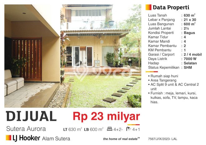 Rumah Elit Modern Siap Huni di Alam Sutera Tangerang Rumah Elit Modern Siap Huni di Alam Sutera Tangerang