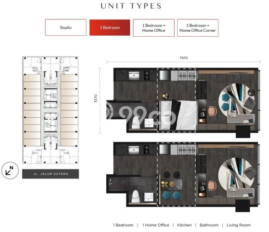 Untuk Dijual Apartemen 1 KT & 1 KM di Tangerang Area Strategis Untuk Dijual Apartemen 1 KT & 1 KM di Tangerang Area Strategis