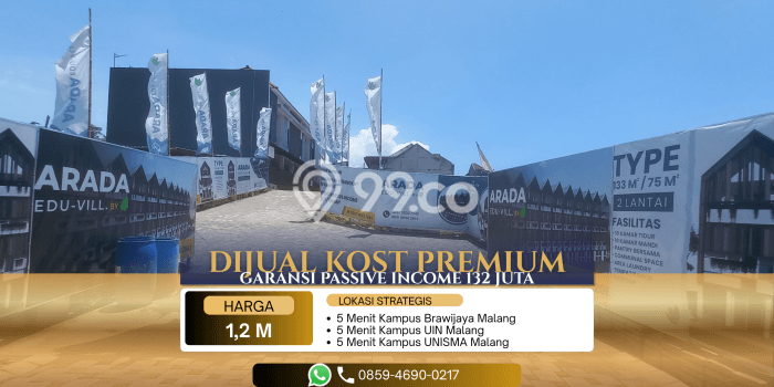 Dijual Kost 10 Kamar di Malang untuk Aset Anda Dijual Kost 10 Kamar di Malang untuk Aset Anda
