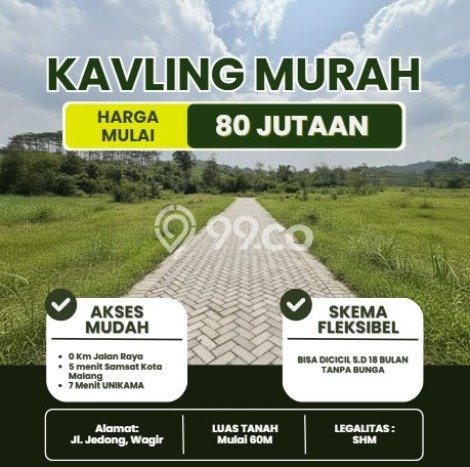 Dijual Tanah 60m2 di Malang Kota, Malang Dijual Tanah 60m2 di Malang Kota, Malang